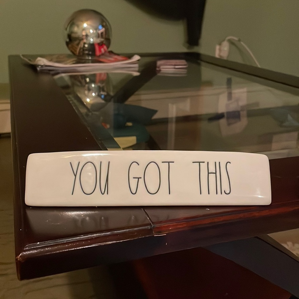 Rae Dunn ceramic desk plaque / sign / decor ( Artisan collection ) - Picture 2 of 5